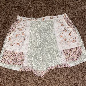 High rise Floral shorts